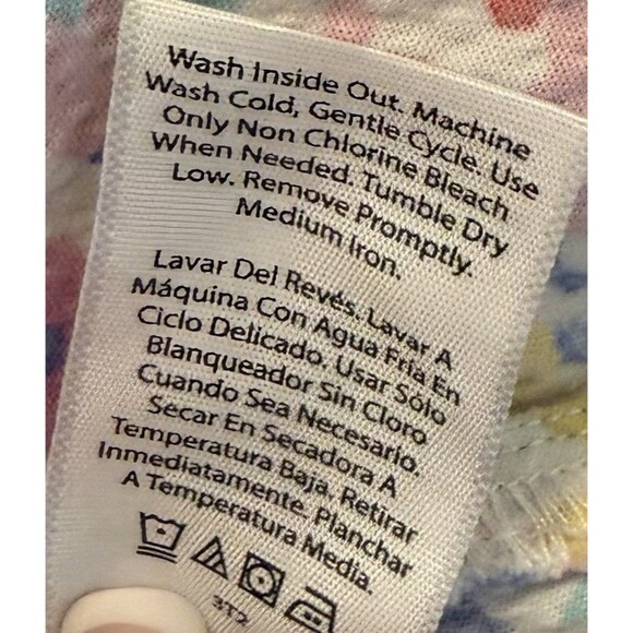 Free Assembly Girls Sleeveless Floral Tank Top M 7-8 Multicolor Cotton Key Hole - Picture 4 of 5